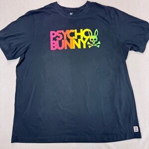 Psycho Bunny-Sheffield Tee-Black Men’s Sz 3XLT Graphic Tee Pima Cotton Big Logo